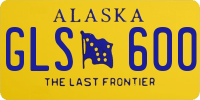 AK license plate GLS600