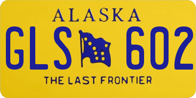 AK license plate GLS602