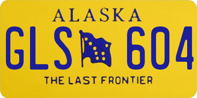 AK license plate GLS604