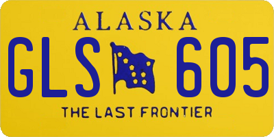 AK license plate GLS605