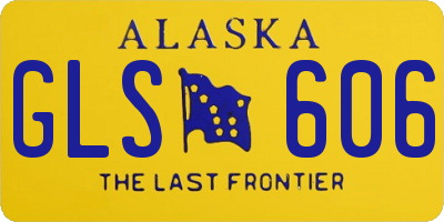 AK license plate GLS606