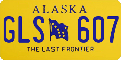 AK license plate GLS607