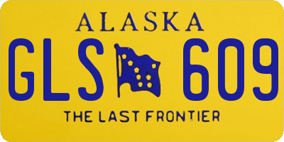 AK license plate GLS609