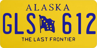 AK license plate GLS612