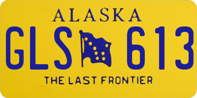 AK license plate GLS613