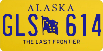 AK license plate GLS614