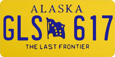 AK license plate GLS617