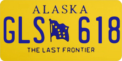 AK license plate GLS618