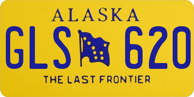 AK license plate GLS620