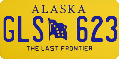 AK license plate GLS623