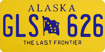 AK license plate GLS626