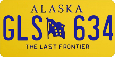 AK license plate GLS634