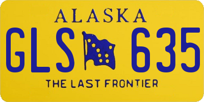 AK license plate GLS635