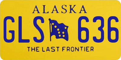 AK license plate GLS636