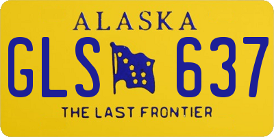 AK license plate GLS637