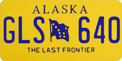 AK license plate GLS640