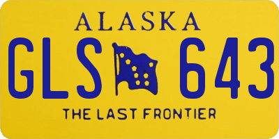 AK license plate GLS643