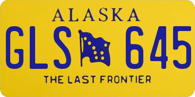 AK license plate GLS645