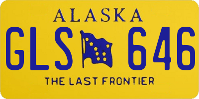 AK license plate GLS646