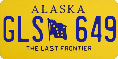 AK license plate GLS649