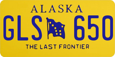 AK license plate GLS650