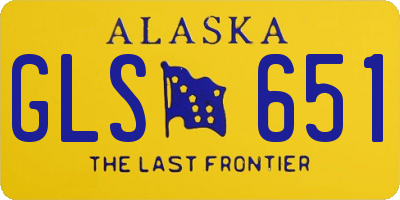 AK license plate GLS651