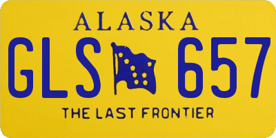 AK license plate GLS657