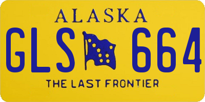 AK license plate GLS664