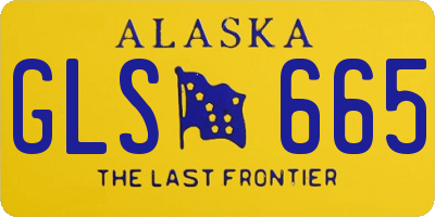 AK license plate GLS665