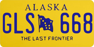 AK license plate GLS668