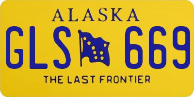 AK license plate GLS669