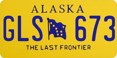 AK license plate GLS673