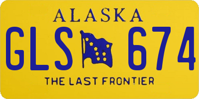 AK license plate GLS674