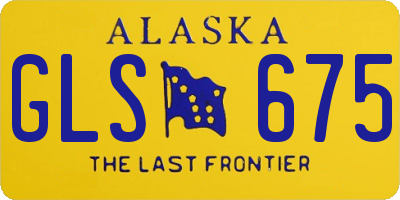 AK license plate GLS675