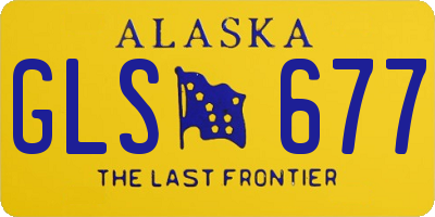 AK license plate GLS677