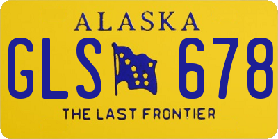 AK license plate GLS678