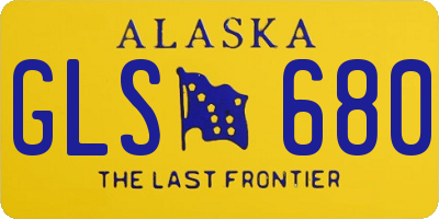 AK license plate GLS680