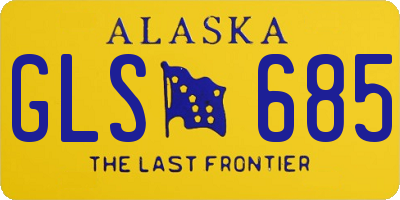 AK license plate GLS685