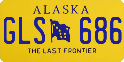 AK license plate GLS686