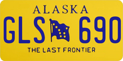 AK license plate GLS690