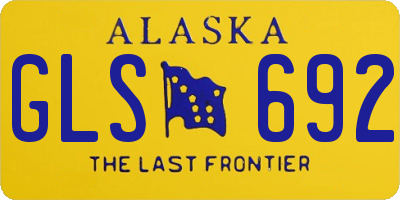 AK license plate GLS692