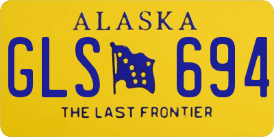 AK license plate GLS694