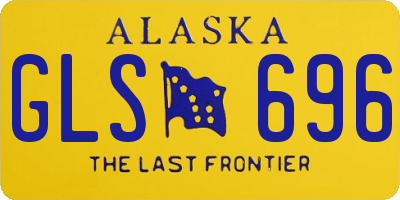 AK license plate GLS696