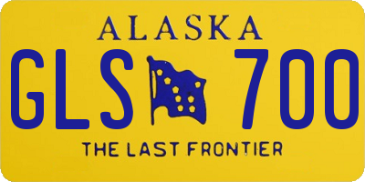 AK license plate GLS700