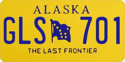 AK license plate GLS701