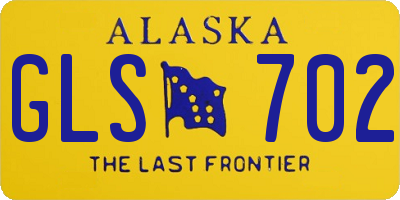 AK license plate GLS702