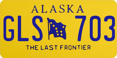 AK license plate GLS703