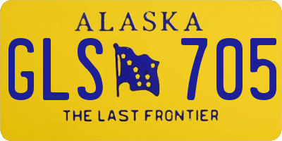 AK license plate GLS705