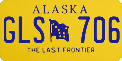 AK license plate GLS706