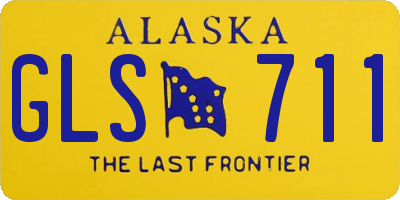 AK license plate GLS711